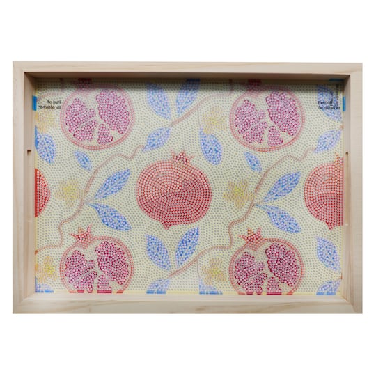 10" x 14" Pomegranate Wood Tray Diamond Art Kit by Make Market®